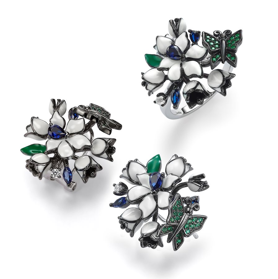 SSE005-silver & enamel