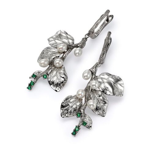 SILVER TWIGS EARRINGS