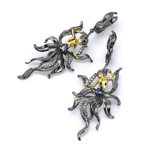 HAND MADE MERMAID EARRINGS