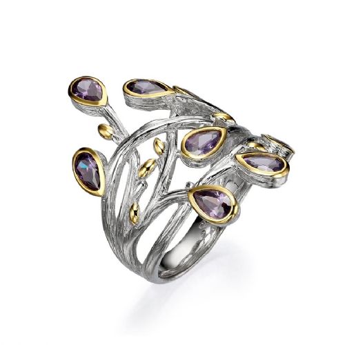 SILVER BRANCHES RING